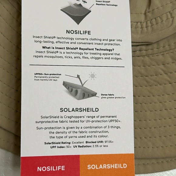 Craghoppers NOSILIFE SUN HAT - Desert Sand - Picture 14 of 16